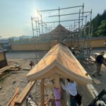 鳥居本撮影所　島原大門工事